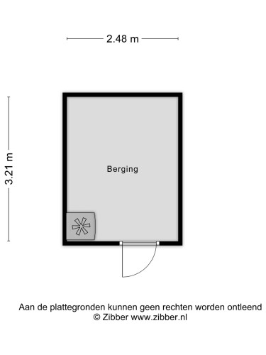 Plattegrond niet in brochure