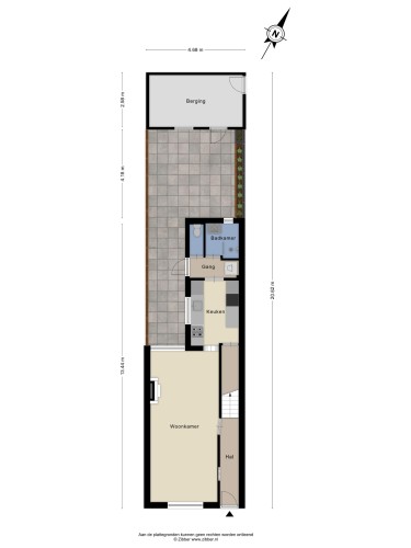 Plattegrond niet in brochure