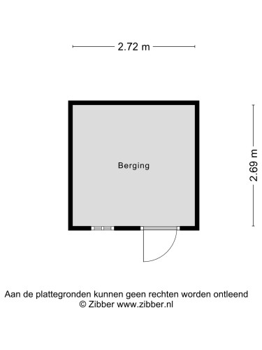 Plattegrond niet in brochure