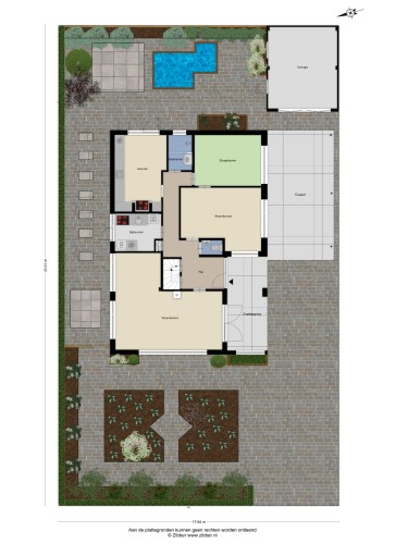 Plattegrond niet in brochure