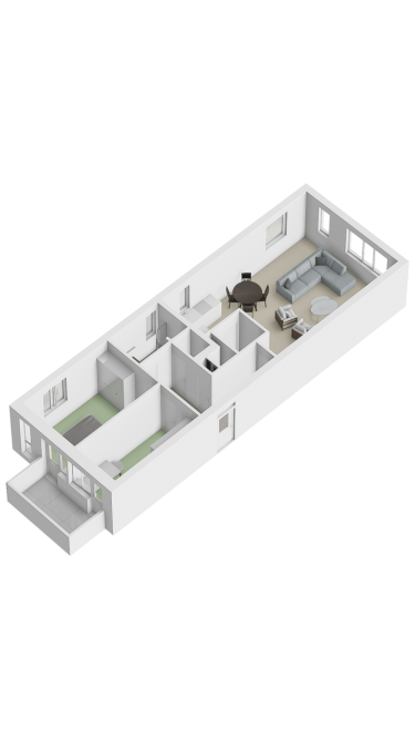 Plattegrond niet in brochure