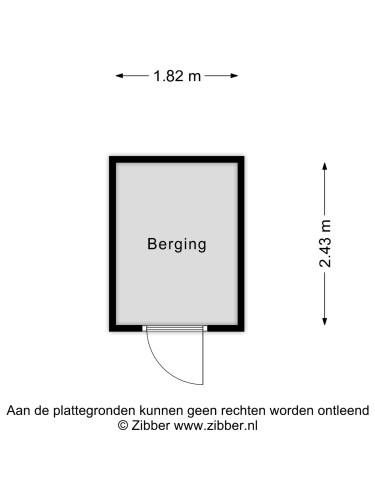 Plattegrond niet in brochure