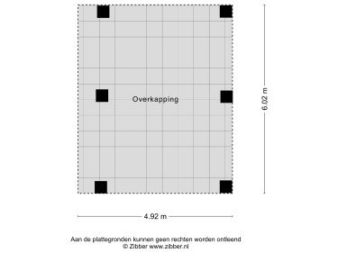 Plattegrond niet in brochure
