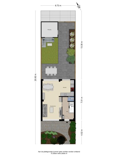 Plattegrond niet in brochure