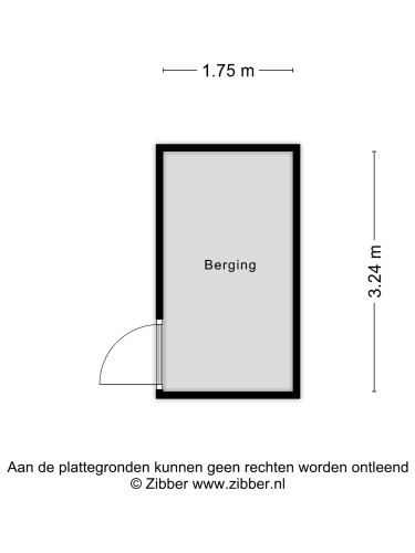 Plattegrond niet in brochure
