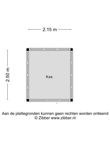 Plattegrond niet in brochure