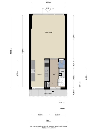 Plattegrond niet in brochure