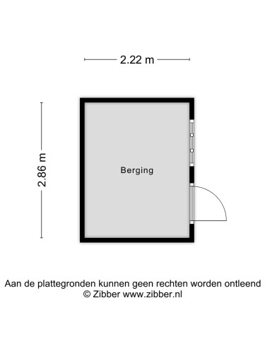Plattegrond niet in brochure