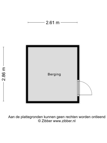 Plattegrond niet in brochure