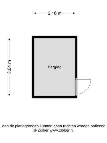 Plattegrond niet in brochure