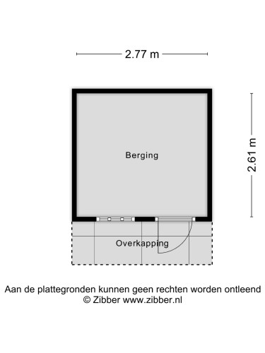 Plattegrond niet in brochure