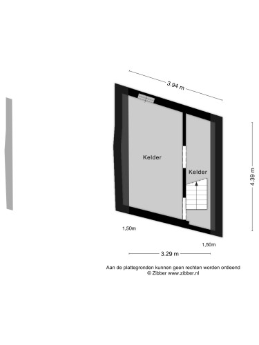 Plattegrond niet in brochure