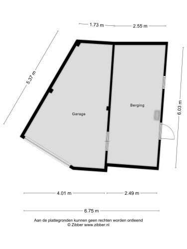 Plattegrond niet in brochure