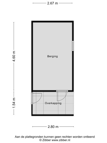 Plattegrond niet in brochure