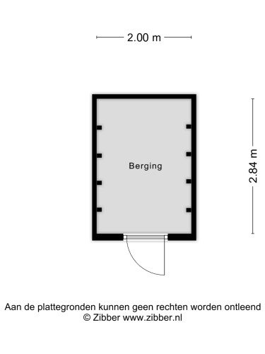 Plattegrond niet in brochure