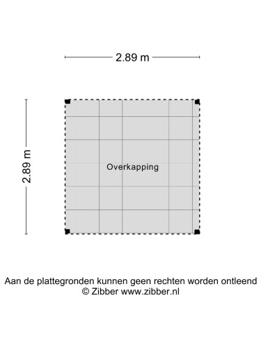 Plattegrond niet in brochure
