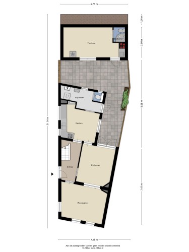 Plattegrond niet in brochure