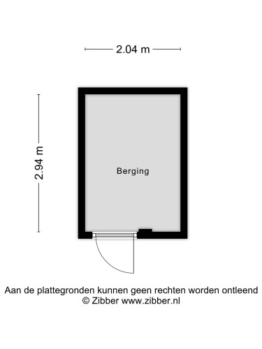 Plattegrond niet in brochure
