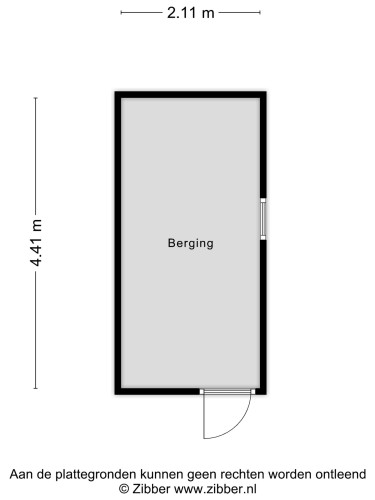 Plattegrond niet in brochure