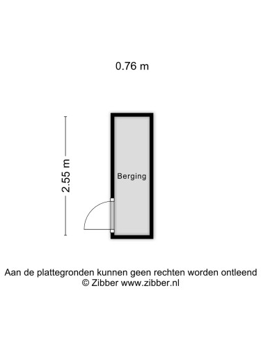 Plattegrond niet in brochure