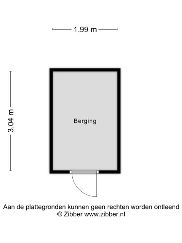 Plattegrond niet in brochure