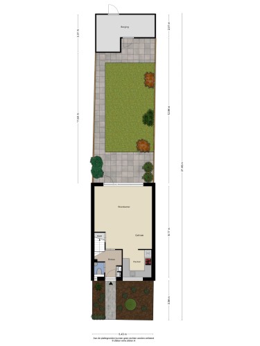 Plattegrond niet in brochure