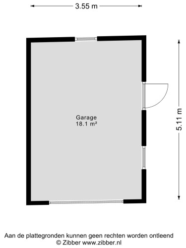 Plattegrond niet in brochure