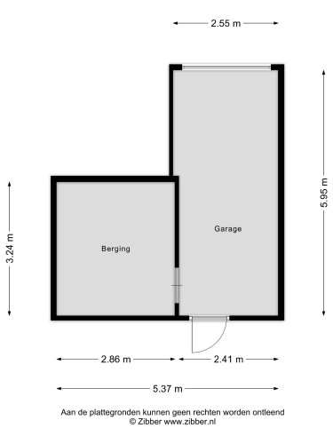 Plattegrond niet in brochure