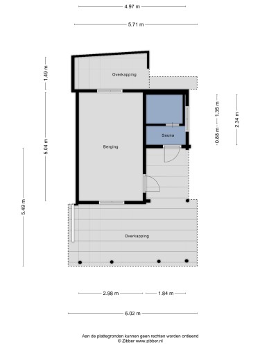 Plattegrond niet in brochure