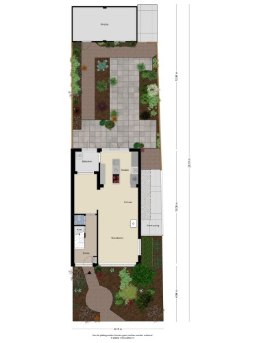 Plattegrond niet in brochure