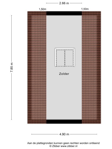 Plattegrond niet in brochure