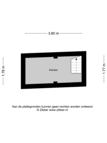 Plattegrond niet in brochure