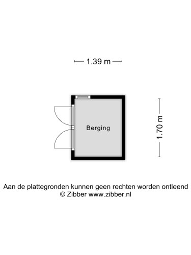 Plattegrond niet in brochure