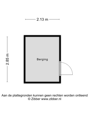 Plattegrond niet in brochure