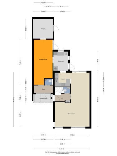 Plattegrond niet in brochure