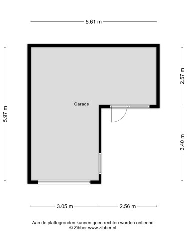 Plattegrond niet in brochure