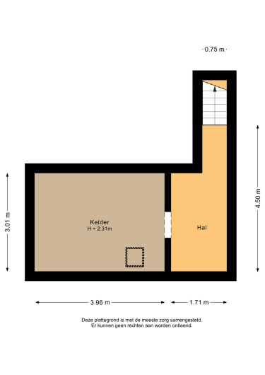 Plattegrond niet in brochure