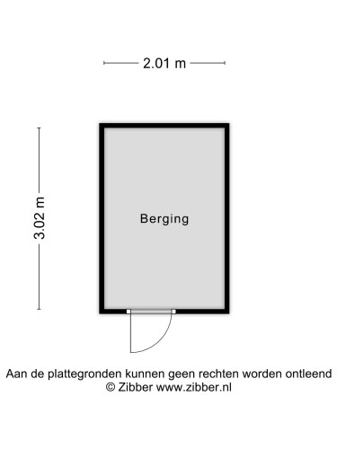 Plattegrond niet in brochure