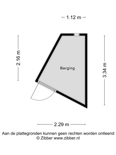 Plattegrond niet in brochure