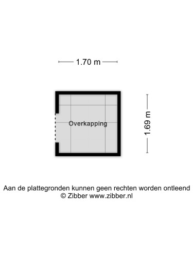 Plattegrond niet in brochure