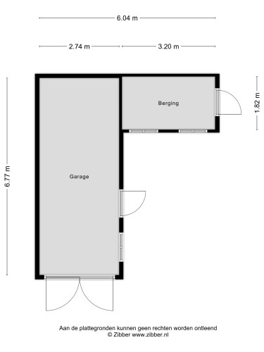 Plattegrond niet in brochure