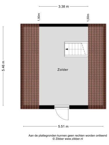 Plattegrond niet in brochure