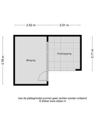 Plattegrond niet in brochure