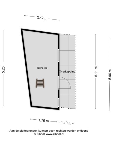 Plattegrond niet in brochure