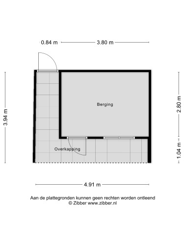 Plattegrond niet in brochure