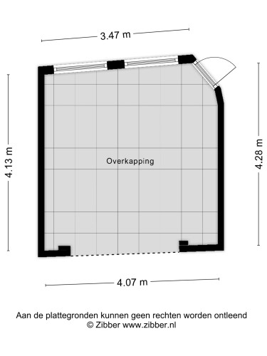 Plattegrond niet in brochure