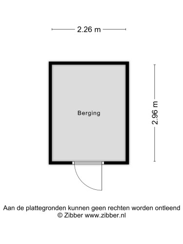 Plattegrond niet in brochure