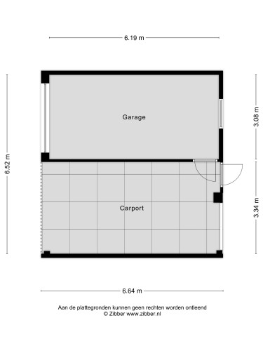 Plattegrond niet in brochure