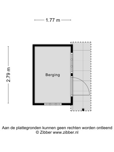Plattegrond niet in brochure