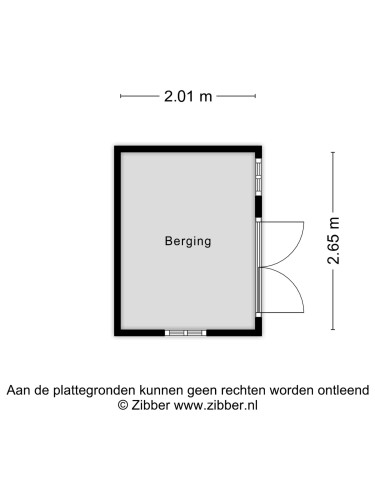 Plattegrond niet in brochure